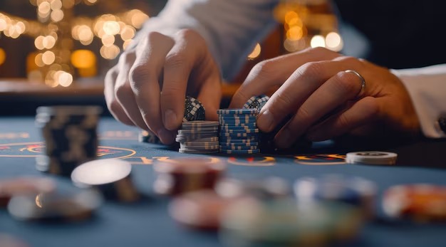 Live Sic Bo table on mobile phone showing dice cage and betting interface